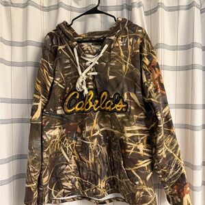 Cabela's Camouflage Hoodie with Lace-Up Front